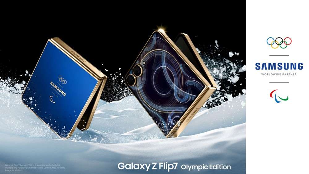 Samsung Reveals Galaxy Z Flip7 Olympic Edition for Milano Cortina 2026 2 Samsung Mobile Galaxy Z Flip7 Olympic Edition Milano Cortina 2026 Victory Profile main2F