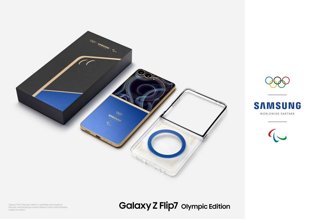 Samsung Reveals Galaxy Z Flip7 Olympic Edition for Milano Cortina 2026 3 Samsung Mobile Galaxy Z Flip7 Olympic Edition Milano Cortina 2026 Victory Profile main3